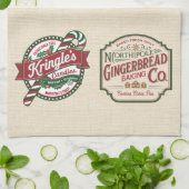 Gingerbread Hot Chocolate Snoep Eggnog Christmas Theedoek (Gevouwen)