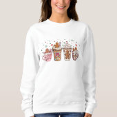 Gingerbread Hot Cocoa Kerstvakantie Drinken Trui (Voorkant)