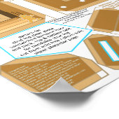 Gingerbread House 2023 DIY Foto Lijst Afdrukbaar Poster (Hoek)