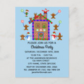 Gingerbread House #2 Uitnodigingskaart Uitnodiging Briefkaart (Voorkant)