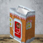 Gingerbread House Aangepaste Kerstvakantie Medium Cadeauzakje