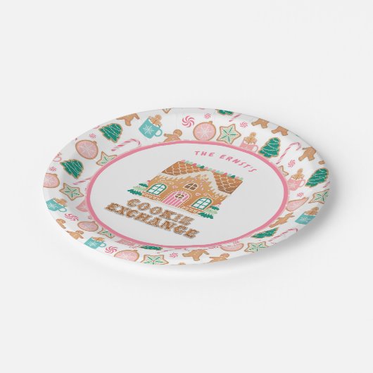 Gingerbread House | Aangepaste uitwisseling van co Papieren Bordje (Gekanteld)