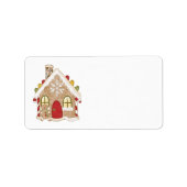 Gingerbread House Adresetiketten Etiket (Voorkant)