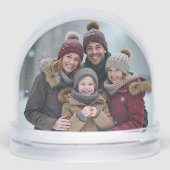 Gingerbread house and family, photo gift  sneeuwbol (Voorkant)