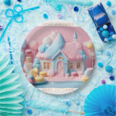 Gingerbread House Baby shower Papieren Bordje (Feest)