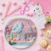 Gingerbread House Baby shower Papieren Bordje (Feest)