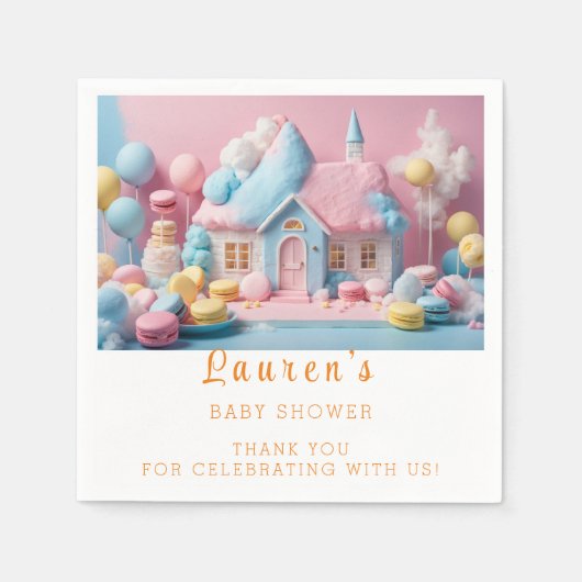 Gingerbread House Baby shower Servet (Voorkant)