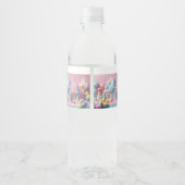 Gingerbread House Baby shower Waterfles Etiket (Achterkant)