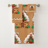 Gingerbread House Badkamer Handdoeken Set (Insitu)