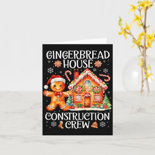 Gingerbread House Bouwploeg Koekjes Bakken Kaart (Gele Bloem)