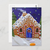 Gingerbread House Briefkaart (Voorkant / Achterkant)