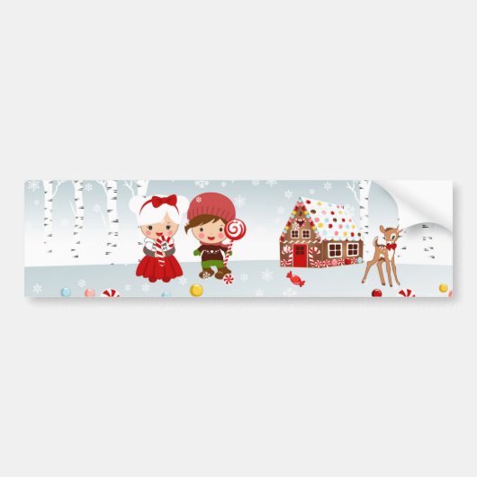Gingerbread House Bumpersticker (Voorkant)