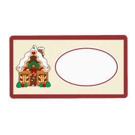 Gingerbread House Cadeau Label Label