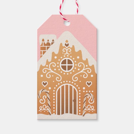 Gingerbread House Cadeau Labels Cadeaulabel (Voorkant)