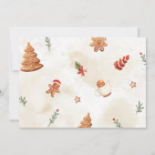 Gingerbread House Christmas Baby shower Foto Kaart (Achterkant)