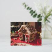 Gingerbread House Christmas Briefkaart (Staand voorkant)