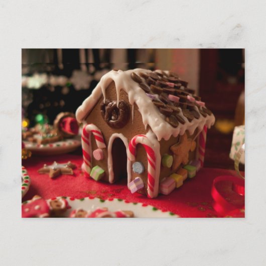 Gingerbread House Christmas Briefkaart (Voorkant)