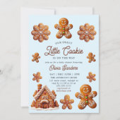 Gingerbread House Christmas Cookie Baby shower Kaart (Voorkant)