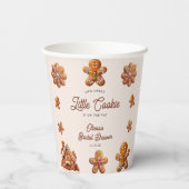Gingerbread House Christmas Cookie Baby shower Papieren Bekers (Achterkant)