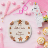 Gingerbread House Christmas Cookie Baby shower Papieren Bordje (Feest)