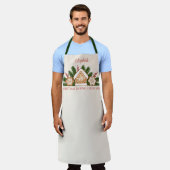 Gingerbread House Christmas Cookie Baking Crew Schort (Gedragen)