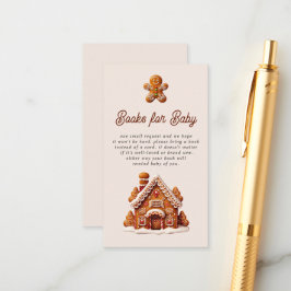 Gingerbread House Christmas Cookie Books voor Baby Informatiekaartje