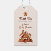 Gingerbread House Christmas Cookie Dank u Cadeaulabel (Voorkant)