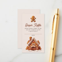 Gingerbread House Christmas Cookie Diaper Raffle