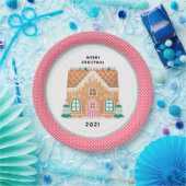 Gingerbread House | Christmas Cookie Exchange-app Papieren Bordje (Feest)