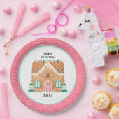 Gingerbread House | Christmas Cookie Exchange-app Papieren Bordje (Feest)