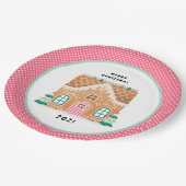 Gingerbread House | Christmas Cookie Exchange-app Papieren Bordje (Gekanteld)