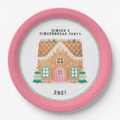 Gingerbread House | Christmas Cookie Exchange Papieren Bordje (Voorkant)