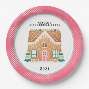 Gingerbread House Christmas Cookie Exchange Papieren Bordje