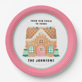 Gingerbread House | Christmas Cookie Exchange Papieren Bordje (Voorkant)