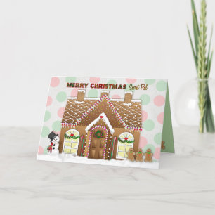 Gingerbread House Christmas - Geheime vriend Feestdagen Kaart