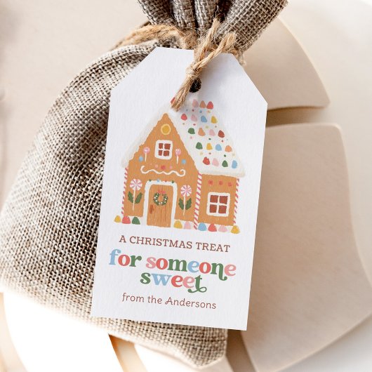 Gingerbread House Christmas Holiday Cadeaulabel