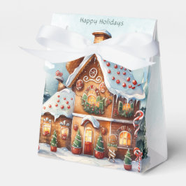 Gingerbread House Christmas Holiday Gift Box Bedankdoosjes