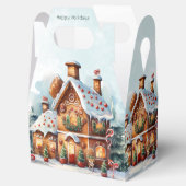 Gingerbread House Christmas Holiday Gift Box Bedankdoosjes (Geopend)
