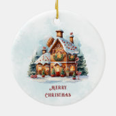 Gingerbread House Christmas Holiday Ornament (Achterkant)