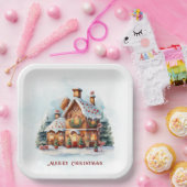 Gingerbread House Christmas Holiday Paper Bord (Feest)