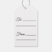 Gingerbread House Christmas Holiday Snow Wereldbol Cadeaulabel (Achterkant)