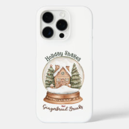 Gingerbread House Christmas Holiday Snow Wereldbol iPhone 16 Pro Hoesje