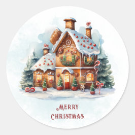 Gingerbread House Christmas Holiday Sticker