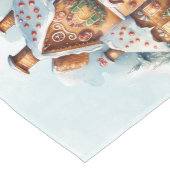 Gingerbread House Christmas Holiday Table Runner Medium Tafelloper (Hoek)