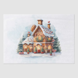Gingerbread House Christmas Holiday Tissue Paper Tissuepapier