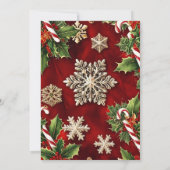 Gingerbread House Christmas Party Invitation Kaart (Achterkant)