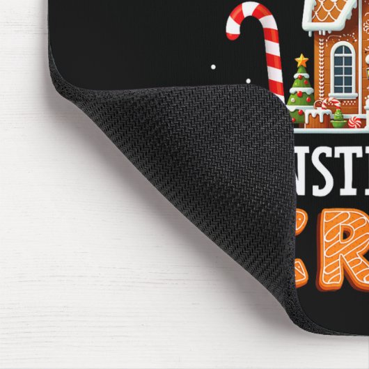 Gingerbread House Construction Crew Kids Men Women Muismat (Hoek)