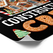 Gingerbread House Construction Crew Kids Men Women Poster (Hoek)