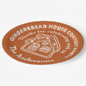 Gingerbread House Contest Party Bedankt Papieren Bordje (Gekanteld)