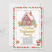 Gingerbread House Cookie Exchange Party Kaart (Voorkant)